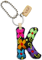 Consuela Black Felt Alphabet Charm - Letter K