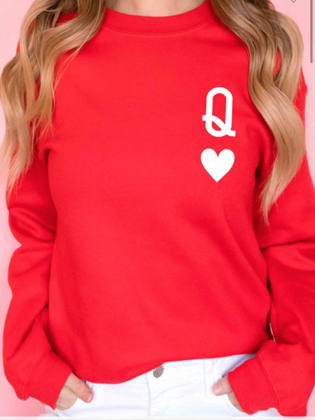 Queen of Hearts Sweatshirt