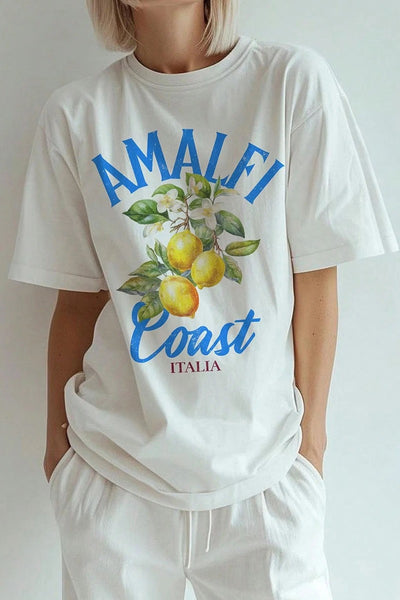 Graphic Print Crewneck Short-sleeve Tee