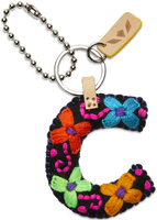 Consuela Black Felt Alphabet Charms - Letter C