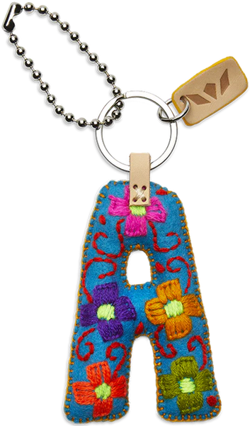 Consuela Turquoise Felt Alphabet Charms - Letter A