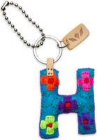 Consuela Turquoise Felt Alphabet Charms - Letter H