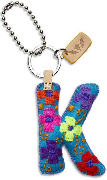 Consuela Turquoise Felt Alphabet Charms - Letter K
