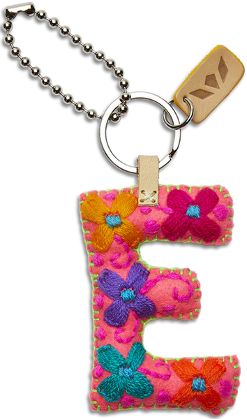 Pink Felt Alphabet Charms - Letter E
