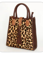 Cheetah & Tooled Leather Purse